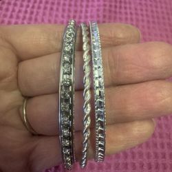 Bangle Bracelet Bundle -3 Pieces 