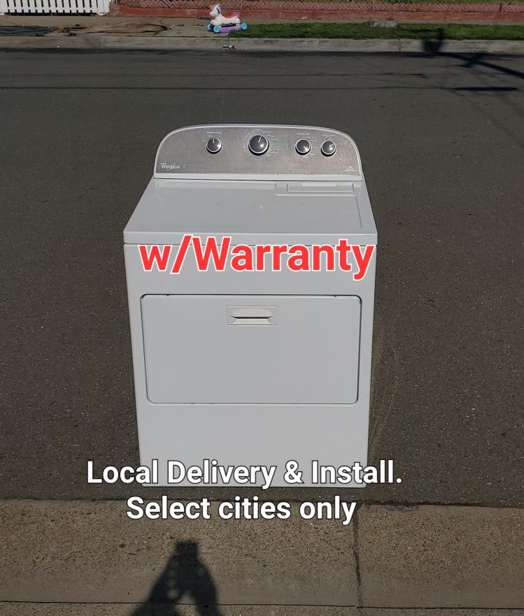 Clean Good Working Whirlpool Electric 220v Dryer.  Local Delivery With Warranty 