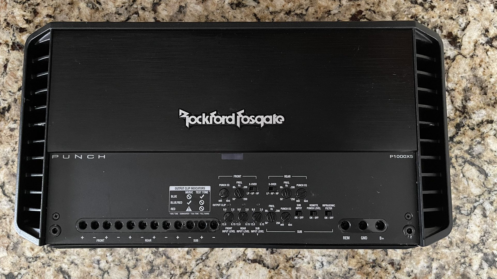 Rockford Fosgate Punch P1000X5 car amp 5 channel **NICE!!**