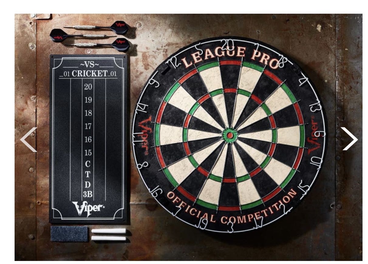 Viper League Pro All-in-One Sisal Dartboard Set