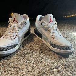 Jordan 3 retro white cement size 12 men