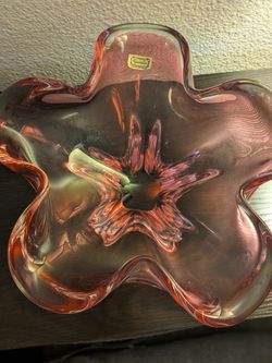 Antique Glass Flower Bowl (1960s)