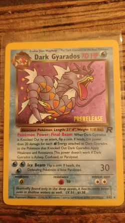 Dark Gyarados prerelease Holo Pokemon card for Sale in Carlsbad, CA -  OfferUp