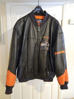 Vintage Denver Broncos Leather Jacket 