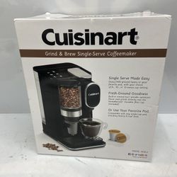 Cuisinart Grind & Brew Classic Black Single Serve Coffee Maker with Built-In Grinder