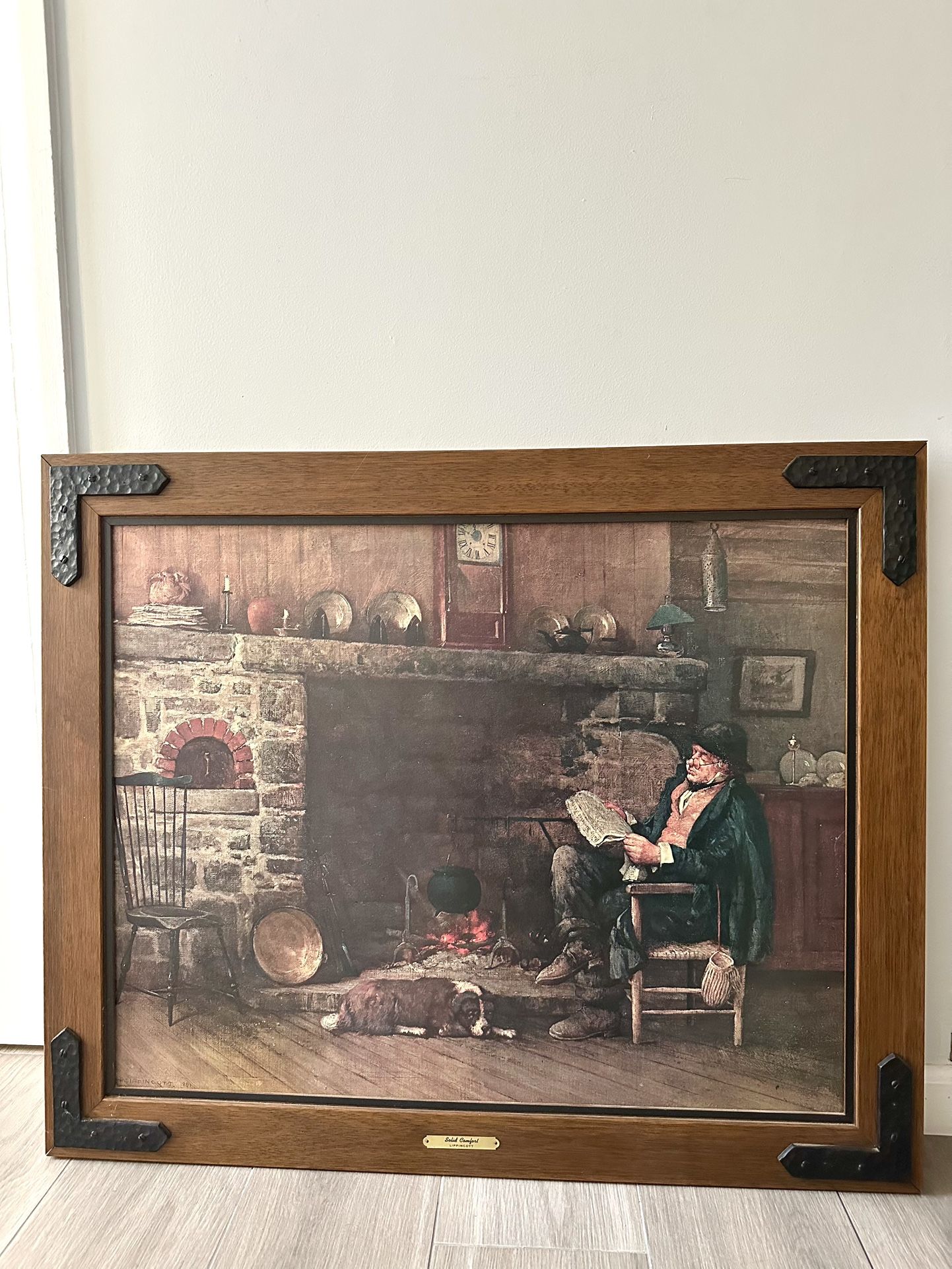 Wood Framed Artwork( Crafted by Franklin Picture CO) Size: H29/W35 $30