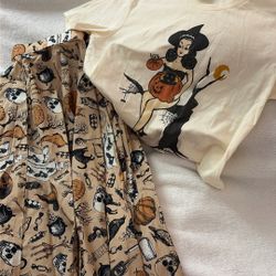 Vintage Halloween Skirt Top