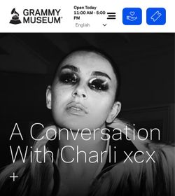A Conversation With Charli XCX at Grammy Museum 9/4