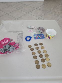 Vintage Chuck E. Cheese Collectible Tokens Coins Tickets Lot