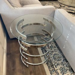 Glass End Table