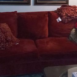 Available  Soft & Comfy Red Couch