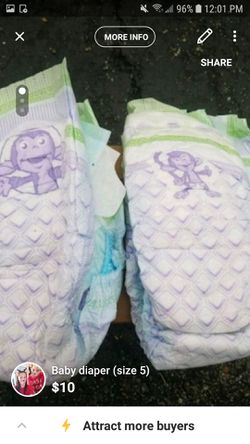 Baby diaper (size 5)