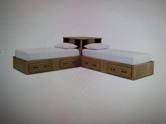 Pottery barn 2twinbeds and corner unit