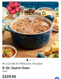 Olla de 9 qts de hierro forjado nueva en su caja 🌺 Princess house 🌺