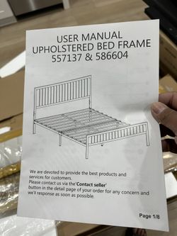 upholstered bed frame