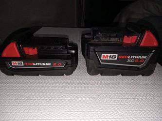 Milwaukee batteries M18