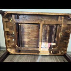 Wooden Dining table With 6 Chairs 