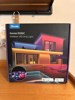 Govee Outdoor LED Strip Lights, 65.6ft Smart Led Strip Lights Work with Alexa and Google Assistant, App Control, IP65 Waterproof, RGBIC Outdoor Lights