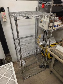 Metal shelving