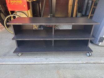 Dark brown tv stand