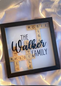 Personalized Scrabble Tile Shadowbox