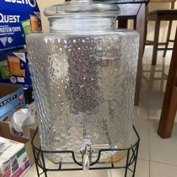 Glass Party Dispenser With Stand 
