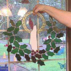 2 Beautiful Vintage Christmas Wreath With Candles Sucatchers