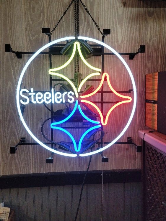 Steeler Neon Sign.