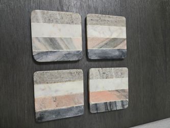 Set of 4 Marble Stone Coasters