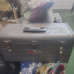 Vintage Small Sears Craftsman Metal Tool Box