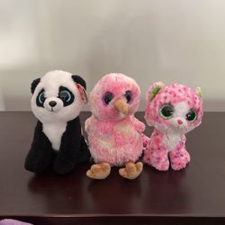 Three Bennie Boos Stuffed Animals