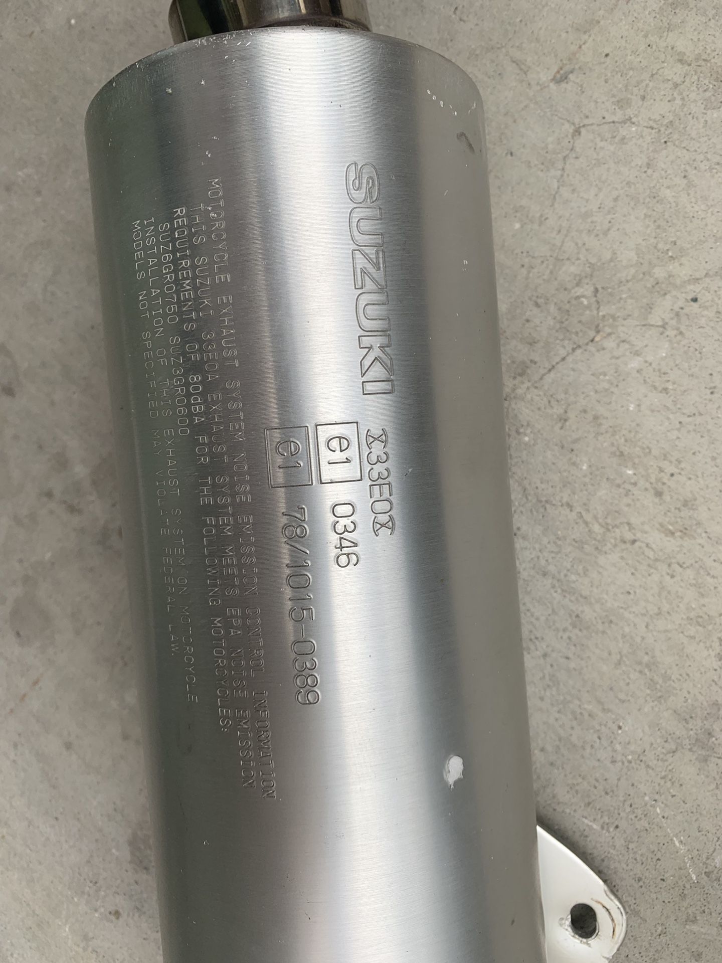Suzuki motorcycle exhaust muffler for Sale in San Jose, CA OfferUp