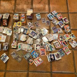 Large Lot Of Vintage To 90S Baseball Football Basketball Cards Estate Find 