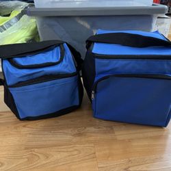 Insulated Cooler Bag, Can Cooler, Lunch Box Bag X2