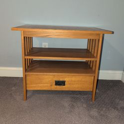TV table with draw