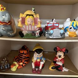 Vintage 1990 Disney Cookie jars ( Price Below In description )