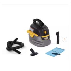 Stinger 2.5 Gallon 1.75 Peak HP Small Shop Vacuum Wet Dry Vac with Filter Bag, Hose, Utility Nozzle and Car Nozzle Attachments