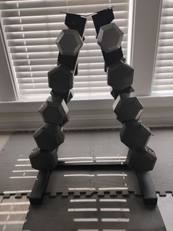 250 Ib cast iron dumbbells set