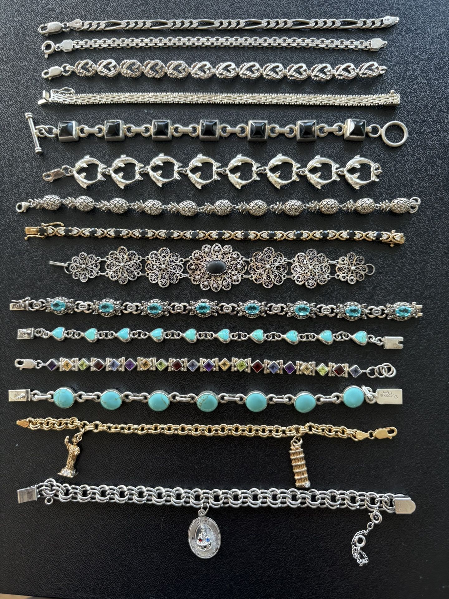 Sterling Silver Bracelet Lot - 25 Bucks Each