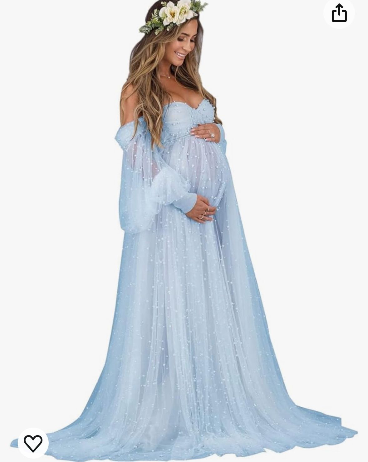 Blue Maternity Dress