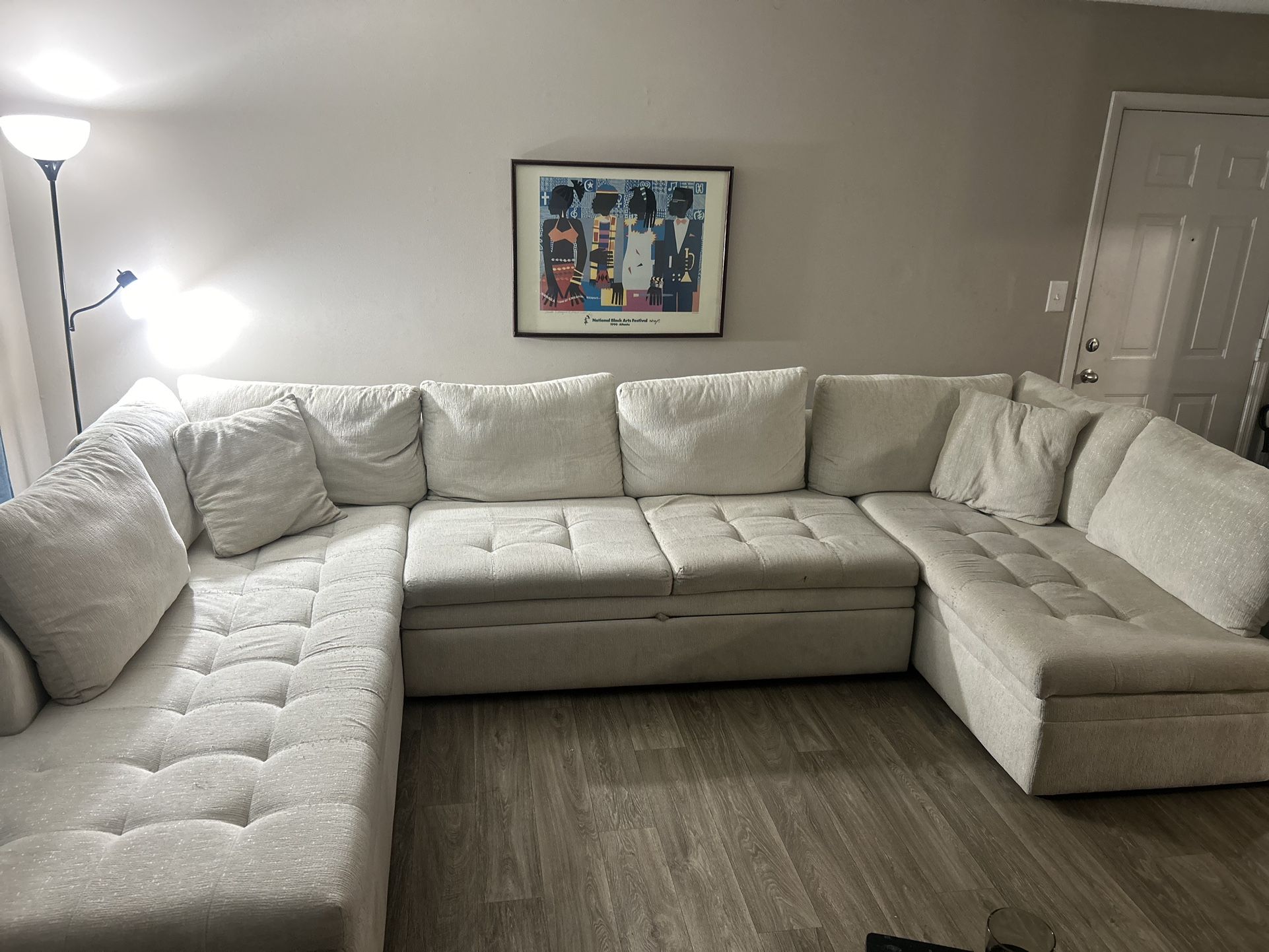 3 Pc Sectional With Sleeper Pull Out
