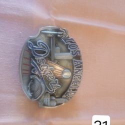 LA Dodgers Belt Buckle 1980
