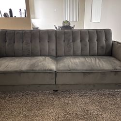 Velvet Convertible Sofa