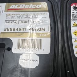 Battery 🔋 group 48 H6 AGM 🆕