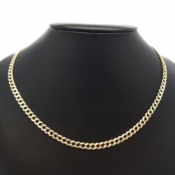 Gold Chain Cuban 14K Solid New 