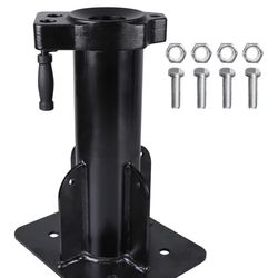 5th Wheel to Gooseneck Adapter Hitch 15" Retracted Height, 2-5/16" Ball, 30,000 LBS Capacity, Q235 Steel Coupler Converter for Trailer