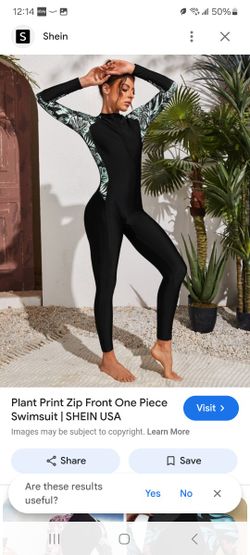 Womens Zip Front One Piece Wetsuit/swimsuit