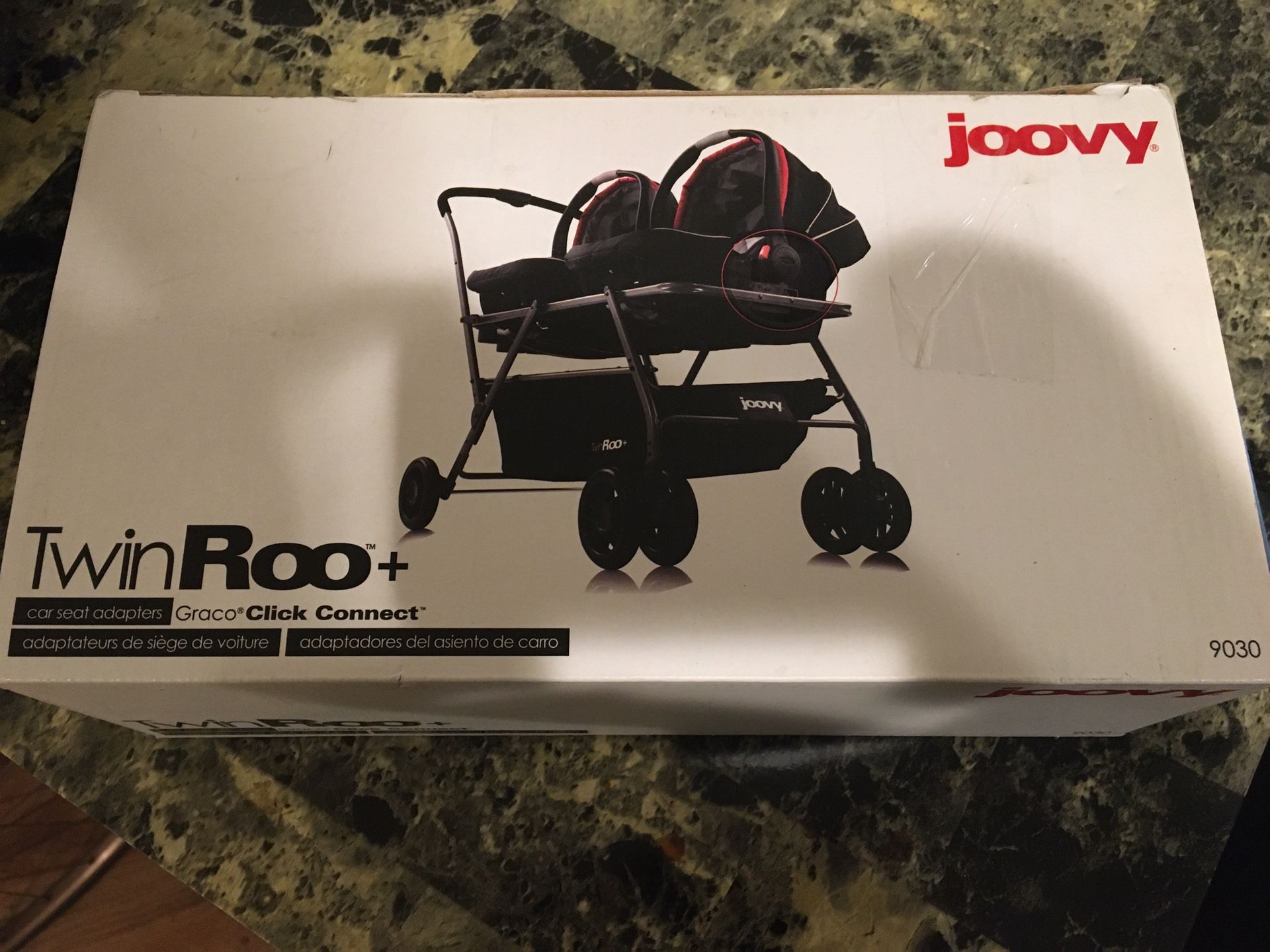 Joovy TwinRoo+ Car Seat Adapters. New, Open Box