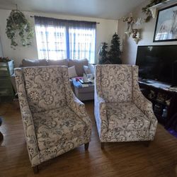 Two Boho Chic Living Room Chairs