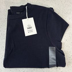 Free Assembly Navy Blue T-Shirt Women’s Large Basic Tee NEW With Tags 